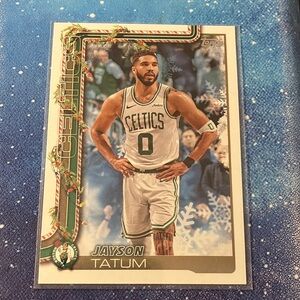 Jayson Tatum Topps Celtics Holiday Basketball Card rare